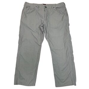 Ridgecut Toughwear Mens 44x30 Gray Cotton Nylon Canvas Utility Work Pants Gray